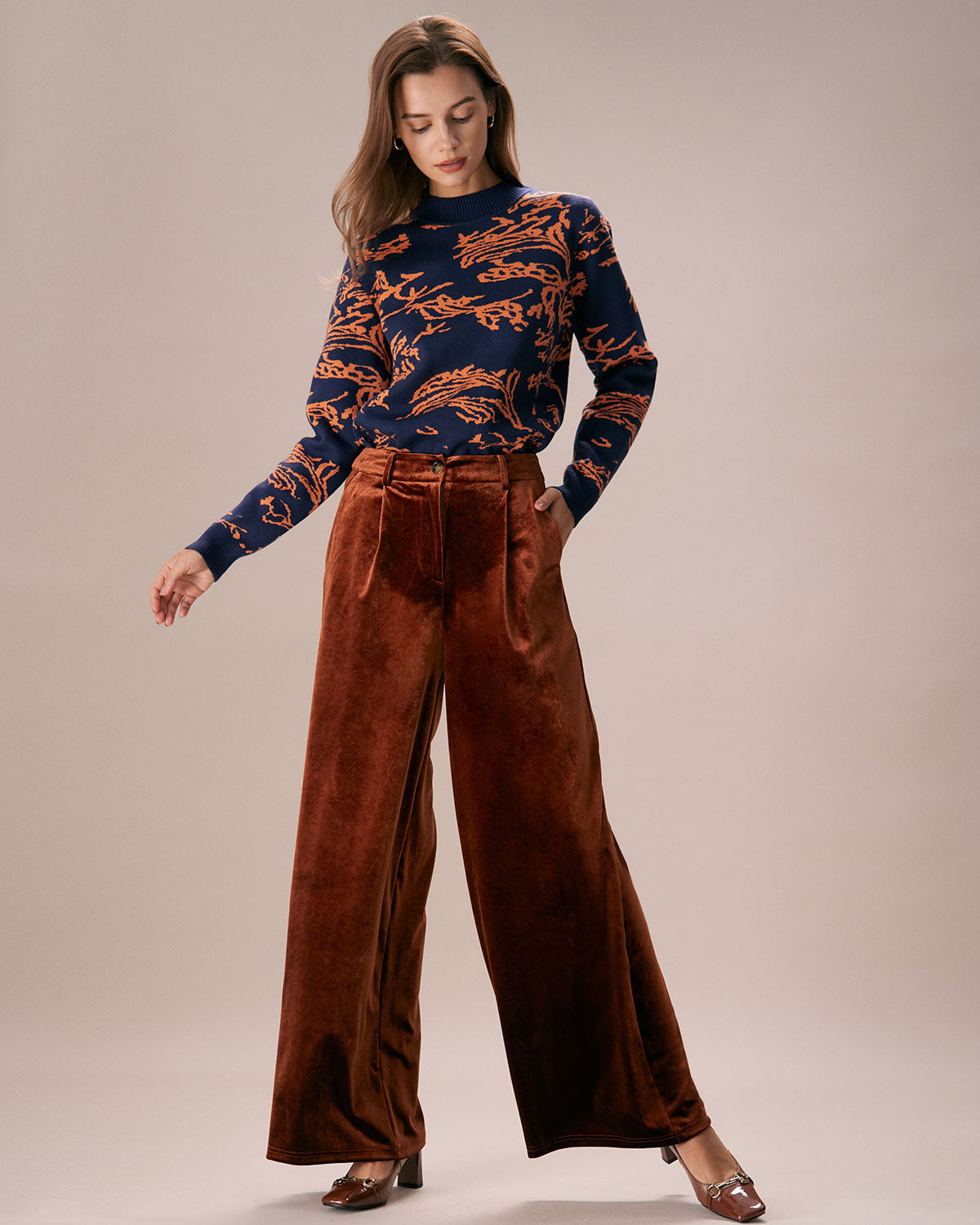the-brown-high-waisted-velvet-wide-leg-pants-bottoms-g4xdfq